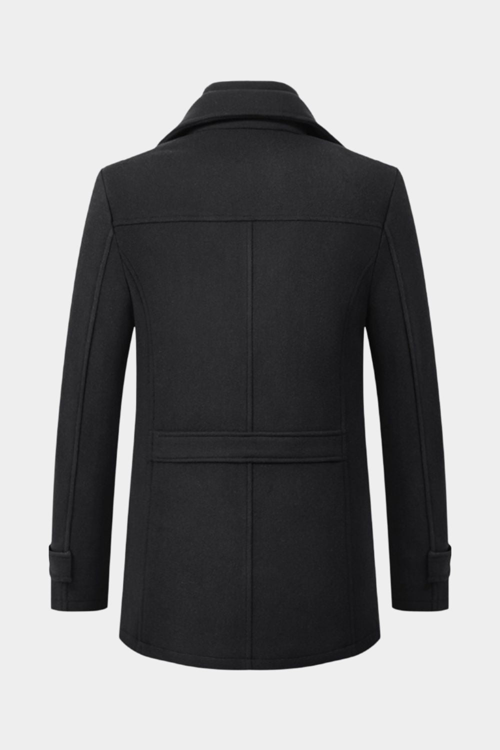 Svart kappa | Premium ullblandning