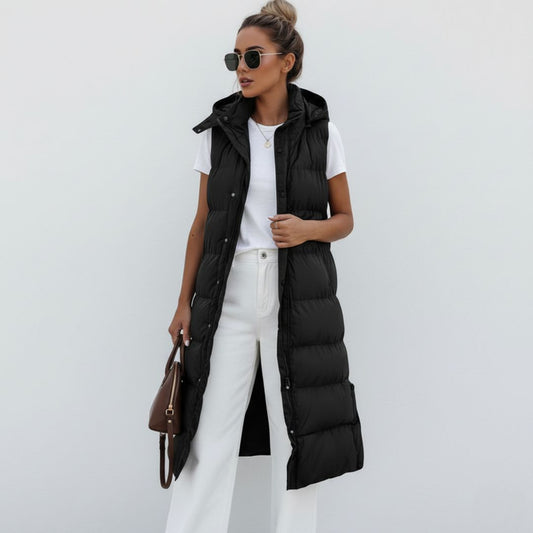 Lange damens vadderad väst