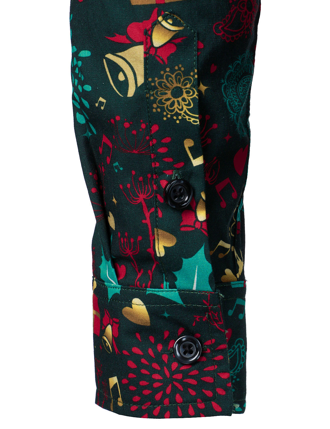 Herrens jul långärmad bomullskjorta