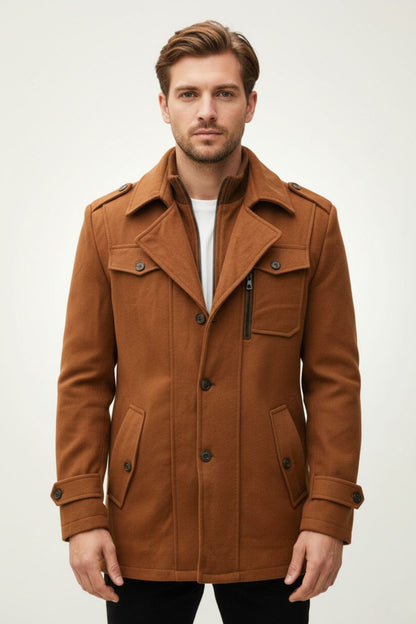 Rumänsk kappa | Premium ullblandning