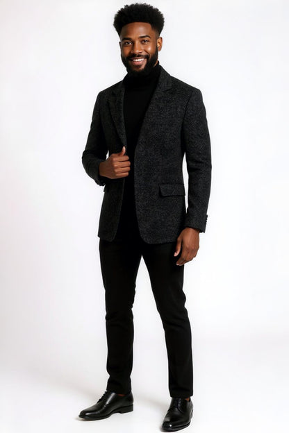 Vintagekappa | Premium texturerad ullblandning