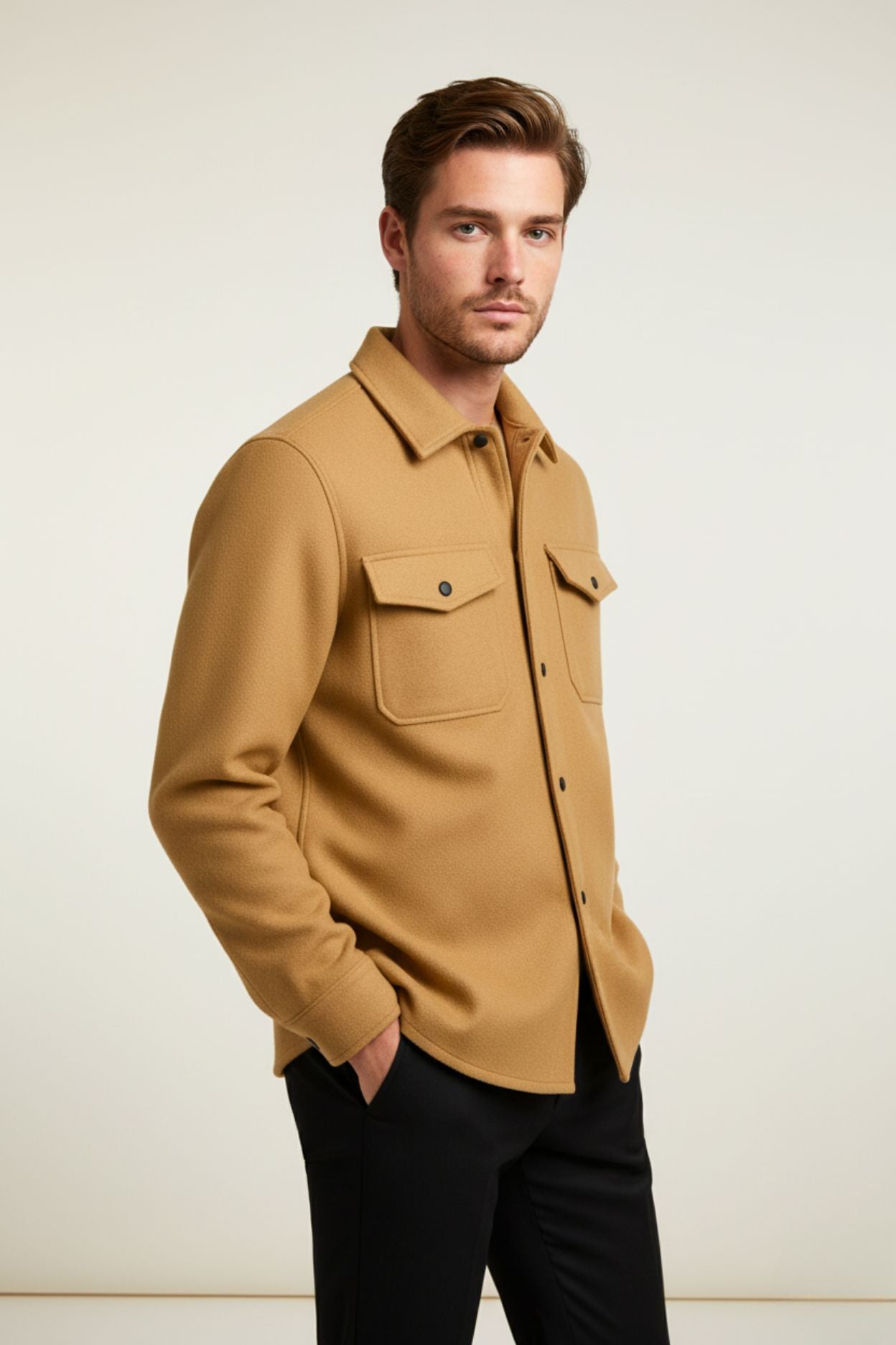 Signatur | Beige överskjorta