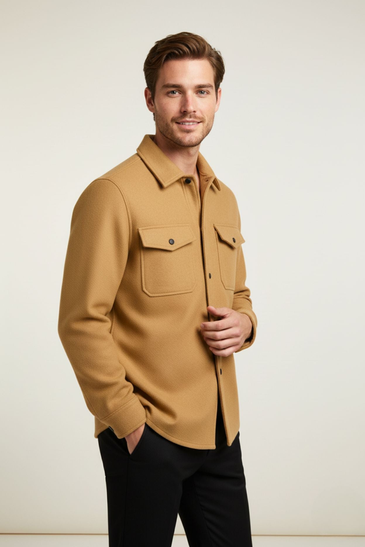 Signatur | Beige överskjorta