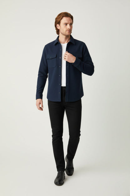 Signatur | Marinblå överskjorta