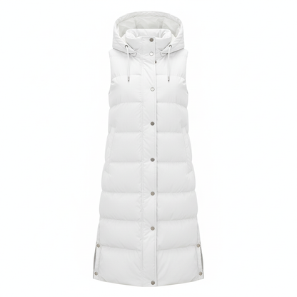 Lange damens vadderad väst
