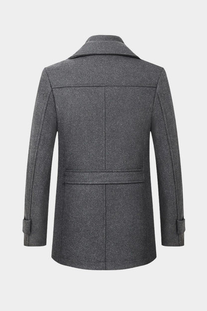 Svart kappa | Premium ullblandning