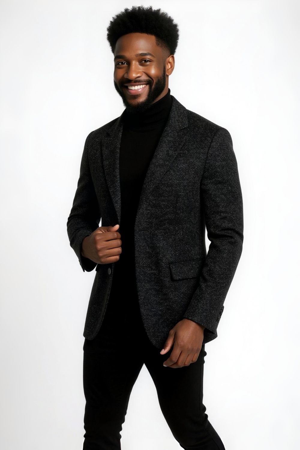 Vintagekappa | Premium texturerad ullblandning